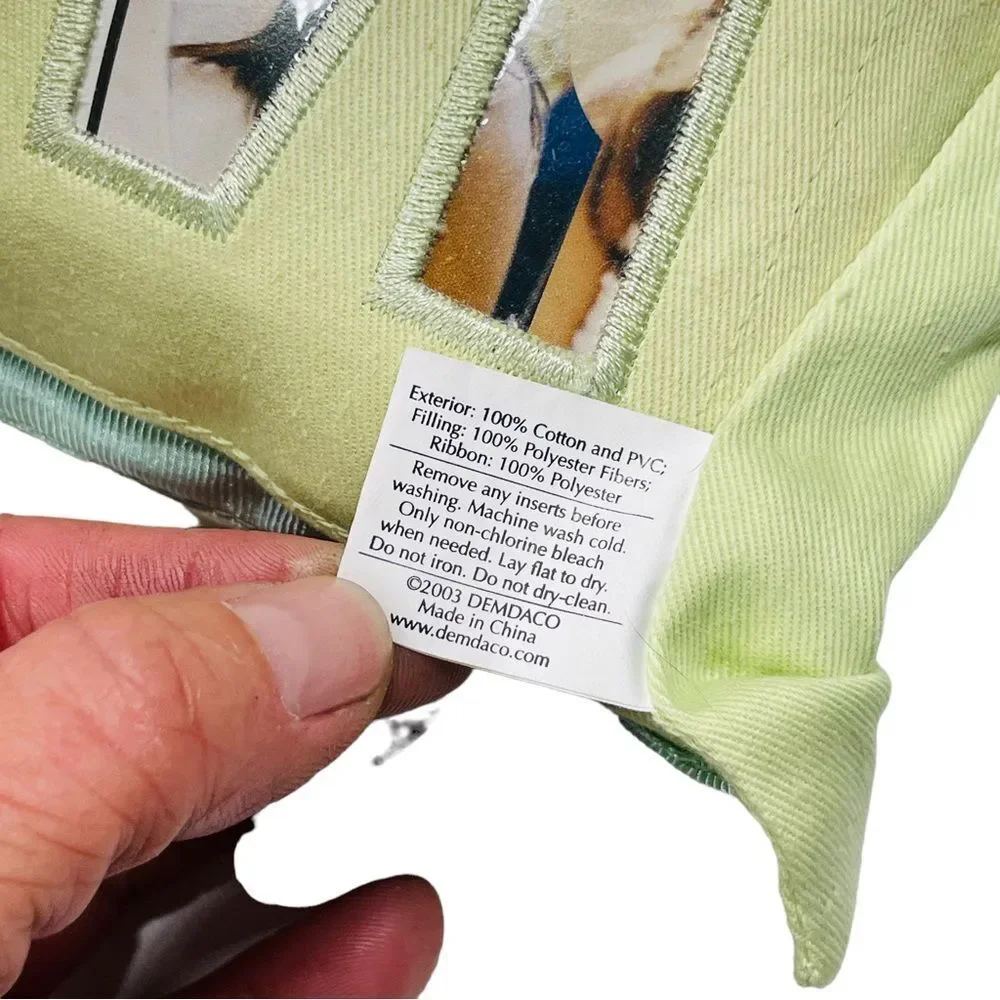 Set of 4 Light Green Demdaco Group Hugs MOM Photo Accent Pillows - NWT